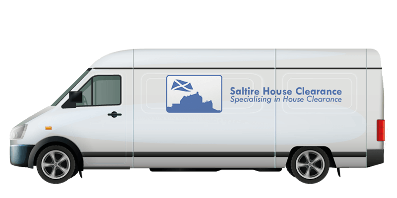 Image of the Saltire House Clearance Edinburgh LWB Springer Van.