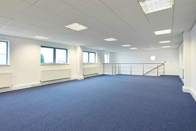 A clean and empty office in West Lothian after Office Clearance by Saltire House Clearance.